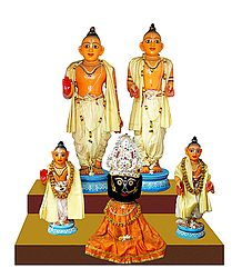 Jagannathdev with Gaur Nitai - Unframed Photo Print