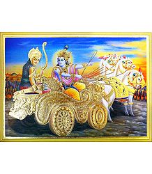 Gita Updesh By Krishna To Arjuna in Kurukshetra War