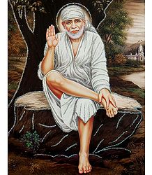 Shirdi Sai Baba - Glitter Poster