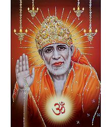 Shirdi Sai Baba - Glitter Poster