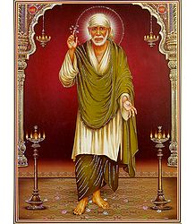 Shirdi Sai Baba - Glitter Poster