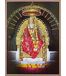 Shirdi Sai Baba - Glitter Poster