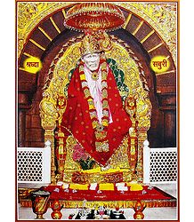 Shirdi Sai Baba - Glitter Poster