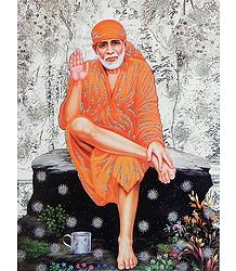 Shirdi Sai Baba - Glitter Poster