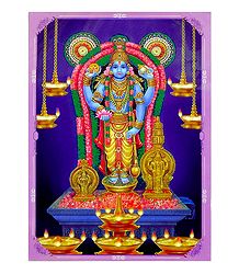 Vishnu and Ganesha - Double Sided Laminated Poster