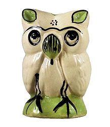 Ceramic Owl Incense Burner with 3 Holes