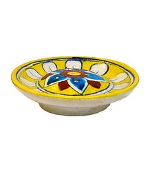 Ceramic Plate Incense Stick Holder with 6 Holes