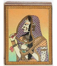 Bani Thani - Jewelry Box with Gemstone Painting
