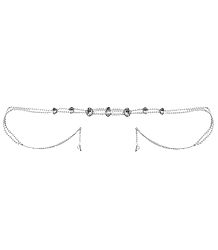White Bead and Stone Studded Kamarband
