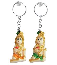 Set of 2 Bal Gopal Key Rings