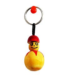 Key Chain with Wooden Doll
