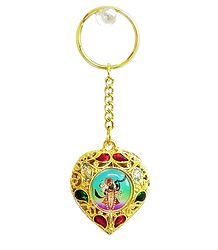 Double Sided Key Ring - Krishna and Nathdwara