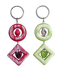 Set of 2 Acrylic Key Chain