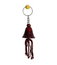 Wooden Bell Key Chain