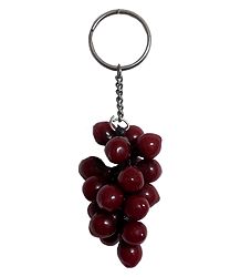 Key Chain with Bunch of Grapes