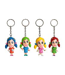 Set of 4 Key Ring