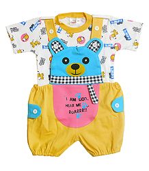 Teddy Dungaree Set for Baby Boy