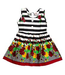 Printed Cotton Sleeveless Frock