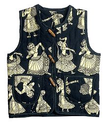 Sleeveless Quilt Jacket with Pocket