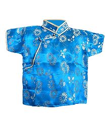 Brocade Silk Finish Half Sleeve Kurta