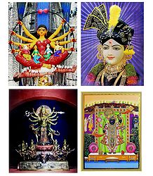 Sreenathji, Swaminarayan, Durga - Set of 3 Posters