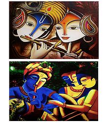 Radha Krishna - Set of 2 Posters