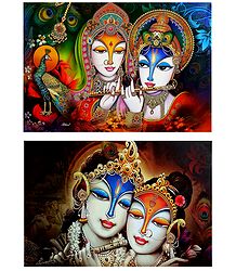Radha Krishna - Set of 2 Posters