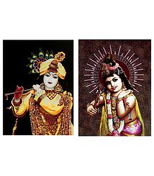 Set of 2 Krishna Posters