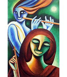 Krishna and Meerabai