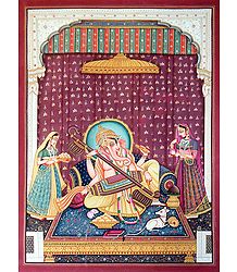 Ganesha Playing Sitar