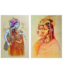 Radha Krishna - Set of 2 Posters