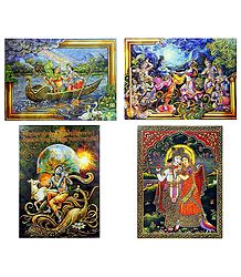 Radha Krishna - Set of 4 Posters