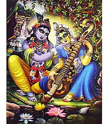 Krishna Admiring Radha