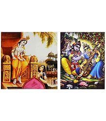 Radha Krishna - Set of 2 Posters