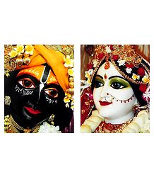 Set of 2 Radha Krishna Picture