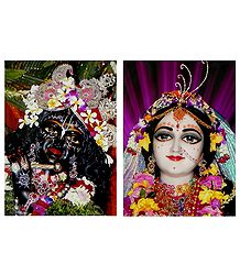 Set of 2 Radha Krishna Picture