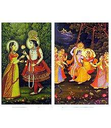 Radha Krishna - Set of 2 Posters