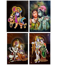 Radha Krishna - Set of 4 Posters