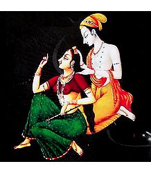 Shringar of Radha by Krishna