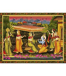 Krishna Enchants with the Music of His Flute