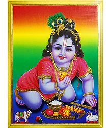 Laddu Gopal- Unframed Poster