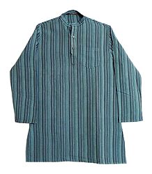 Multicolor Striped Full Sleeve Kurta for Men