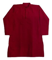 Red Cotton Kurta for Men