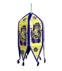 Hanging Palm Leaf  Foldable Lamp Shade