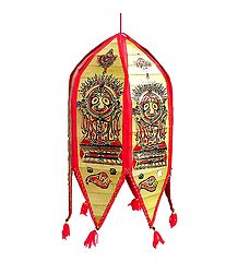 Hanging Palm Leaf  Foldable Lamp Shade