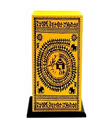 Worli Painting Arylic Lamp Shade with Adapter