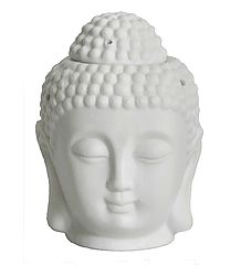 White Buddha Head Lampshade and Diffuser with Adapter