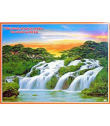 Dance of Waterfall and Nature