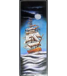 Moonlit Sea Voyage