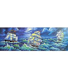The Three Musketeers on a Rough Sea